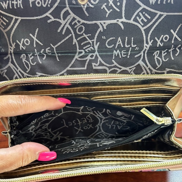 Betsy Johnson Floral Wristlet Wallet - Picture 6 of 6